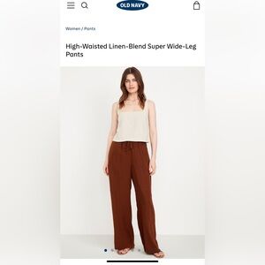 Old Navy Brown Wide Leg Pants